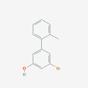 molecular formula C13H11BrO B6383113 3-Bromo-5-(2-methylphenyl)phenol, 95% CAS No. 1261888-69-0