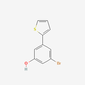 molecular formula C10H7BrOS B6383114 3-Bromo-5-(thiophen-2-yl)phenol, 95% CAS No. 1261924-75-7