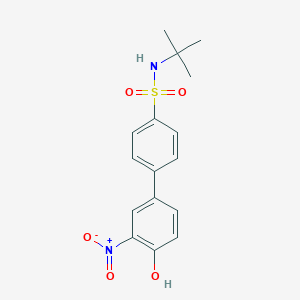 molecular formula C16H18N2O5S B6383135 4-(4-t-Butylsulfamoylphenyl)-2-nitrophenol, 95% CAS No. 1261991-58-5