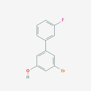 molecular formula C12H8BrFO B6383152 3-Bromo-5-(3-fluorophenyl)phenol, 95% CAS No. 1261947-23-2