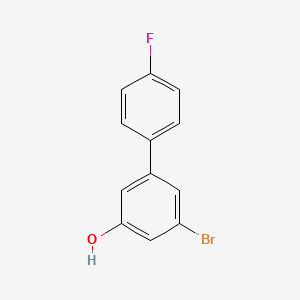 molecular formula C12H8BrFO B6383171 3-Bromo-5-(4-fluorophenyl)phenol, 95% CAS No. 1262003-89-3