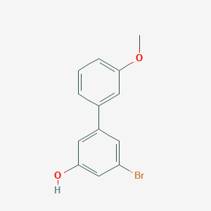 molecular formula C13H11BrO2 B6383199 3-Bromo-5-(3-methoxyphenyl)phenol, 95% CAS No. 1261952-11-7