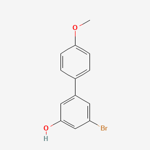 molecular formula C13H11BrO2 B6383213 3-Bromo-5-(4-methoxyphenyl)phenol, 95% CAS No. 1261975-92-1