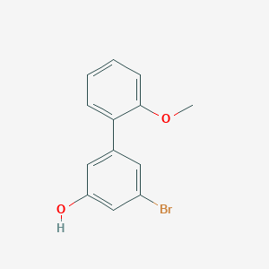 molecular formula C13H11BrO2 B6383271 3-Bromo-5-(2-methoxyphenyl)phenol, 95% CAS No. 1261970-43-7