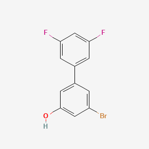 molecular formula C12H7BrF2O B6383292 3-Bromo-5-(3,5-difluorophenyl)phenol, 95% CAS No. 1261957-01-0