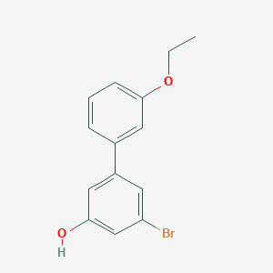 molecular formula C14H13BrO2 B6383348 5-(3-Ethoxyphenyl)-3-bromophenol, 95% CAS No. 1261947-57-2