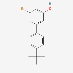 molecular formula C16H17BrO B6383455 3-Bromo-5-(4-t-butylphenyl)phenol, 95% CAS No. 1261958-13-7