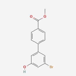molecular formula C14H11BrO3 B6383474 3-Bromo-5-(4-methoxycarbonylphenyl)phenol, 95% CAS No. 1261925-83-0