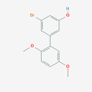 molecular formula C14H13BrO3 B6383499 3-Bromo-5-(2,5-dimethoxyphenyl)phenol, 95% CAS No. 1261947-76-5