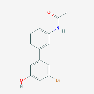 molecular formula C14H12BrNO2 B6383506 5-(3-Acetylaminophenyl)-3-bromophenol, 95% CAS No. 1261964-47-9