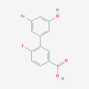 3-Bromo-5-(5-carboxy-2-fluorophenyl)phenol, 95%