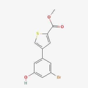 3-Bromo-5-[5-(methoxycarbonyl)thiophen-3-yl]phenol, 95%