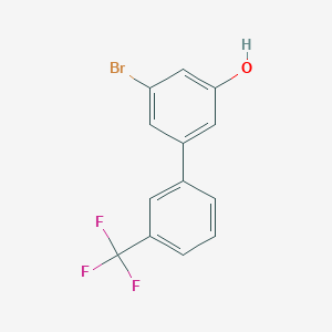 molecular formula C13H8BrF3O B6383536 3-Bromo-5-(3-trifluoromethylphenyl)phenol, 95% CAS No. 1261947-84-5