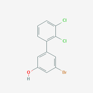 molecular formula C12H7BrCl2O B6383544 3-Bromo-5-(2,3-dichlorophenyl)phenol, 95% CAS No. 1261925-97-6
