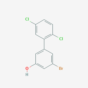molecular formula C12H7BrCl2O B6383545 3-Bromo-5-(2,5-dichlorophenyl)phenol, 95% CAS No. 1262003-95-1