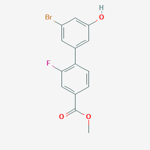 3-Bromo-5-(2-fluoro-4-methoxycarbonylphenyl)phenol, 95%