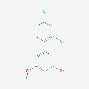 molecular formula C12H7BrCl2O B6383570 3-Bromo-5-(2,4-dichlorophenyl)phenol, 95% CAS No. 1262003-45-1