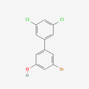 molecular formula C12H7BrCl2O B6383594 3-Bromo-5-(3,5-dichlorophenyl)phenol, 95% CAS No. 1262003-49-5