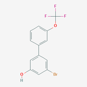 molecular formula C13H8BrF3O2 B6383662 3-Bromo-5-(3-trifluoromethoxyphenyl)phenol, 95% CAS No. 1261964-60-6