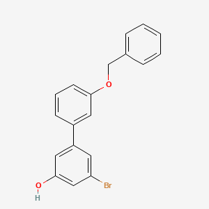 molecular formula C19H15BrO2 B6383690 5-(3-Benzyloxyphenyl)-3-bromophenol, 95% CAS No. 1261983-59-8