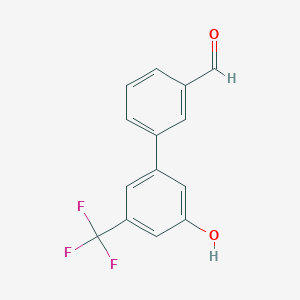5-(3-Formylphenyl)-3-trifluoromethylphenol, 95%
