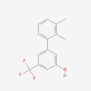 molecular formula C15H13F3O B6383897 5-(2,3-Dimethylphenyl)-3-trifluoromethylphenol, 95% CAS No. 1261903-12-1
