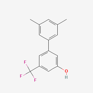 molecular formula C15H13F3O B6383900 5-(3,5-Dimethylphenyl)-3-trifluoromethylphenol, 95% CAS No. 1261948-76-8