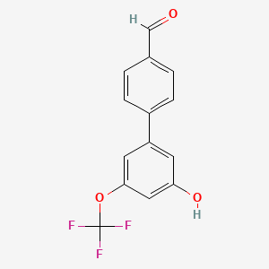 5-(4-Formylphenyl)-3-trifluoromethoxyphenol, 95%
