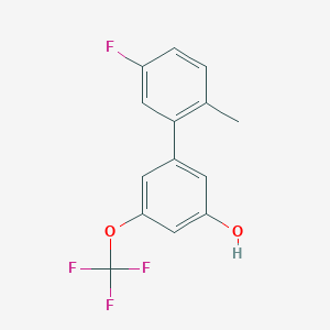 5-(5-Fluoro-2-methylphenyl)-3-trifluoromethoxyphenol, 95%