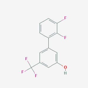 molecular formula C13H7F5O B6384132 5-(2,3-Difluorophenyl)-3-trifluoromethylphenol, 95% CAS No. 1261984-20-6