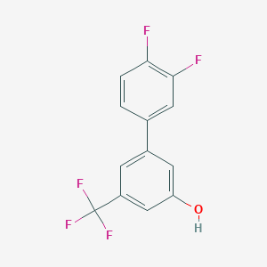 molecular formula C13H7F5O B6384148 5-(3,4-Difluorophenyl)-3-trifluoromethylphenol, 95% CAS No. 1261958-64-8