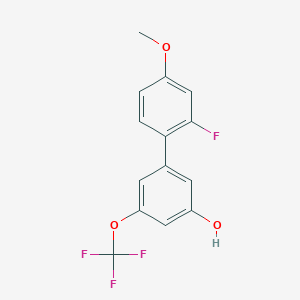 5-(2-Fluoro-4-methoxyphenyl)-3-trifluoromethoxyphenol, 95%