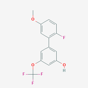 5-(2-Fluoro-5-methoxyphenyl)-3-trifluoromethoxyphenol, 95%
