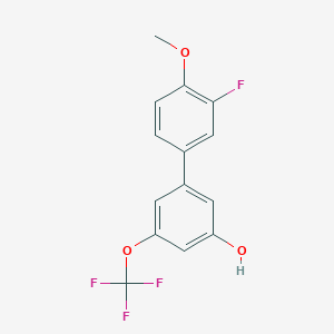 5-(3-Fluoro-4-methoxyphenyl)-3-trifluoromethoxyphenol, 95%