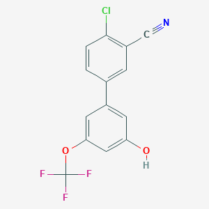 5-(4-Chloro-3-cyanophenyl)-3-trifluoromethoxyphenol, 95%