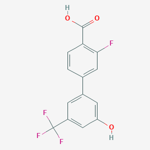 5-(4-Carboxy-3-fluorophenyl)-3-trifluoromethylphenol, 95%