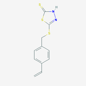 5-[(4-ethenylphenyl)methylsulfanyl]-3H-1,3,4-thiadiazole-2-thione