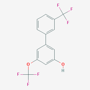 5-(3-Trifluoromethylphenyl)-3-trifluoromethoxyphenol, 95%