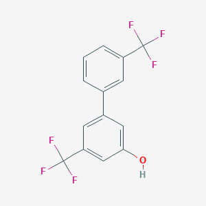 molecular formula C14H8F6O B6384685 5-(3-Trifluoromethylphenyl)-3-trifluoromethylphenol, 95% CAS No. 1261749-92-1