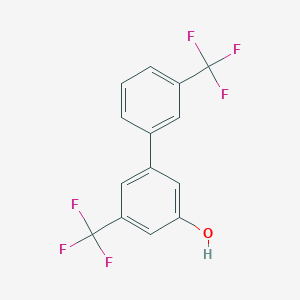 molecular formula C14H8F6O B6384685 5-(3-Trifluoromethylphenyl)-3-trifluoromethylphenol CAS No. 1261749-92-1