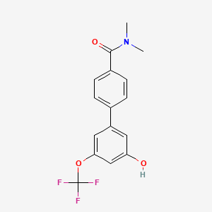 5-[4-(N,N-Dimethylaminocarbonyl)phenyl]-3-trifluoromethoxyphenol, 95%