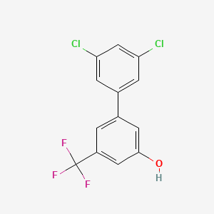molecular formula C13H7Cl2F3O B6384741 5-(3,5-Dichlorophenyl)-3-trifluoromethylphenol, 95% CAS No. 1261897-83-9