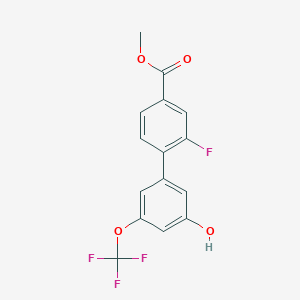5-(2-Fluoro-4-methoxycarbonylphenyl)-3-trifluoromethoxyphenol, 95%