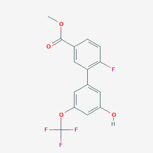 molecular formula C15H10F4O4 B6384777 MFCD18316418 CAS No. 1262004-37-4