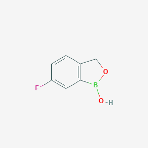 molecular formula C7H6BFO2 B063848 6-Fluorobenzo[c][1,2]oxaborol-1(3H)-ol CAS No. 174671-89-7