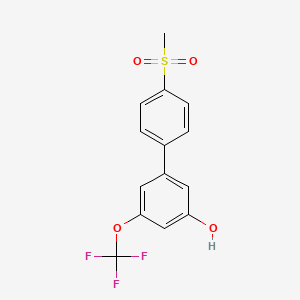 5-(4-Methylsulfonylphenyl)-3-trifluoromethoxyphenol, 95%
