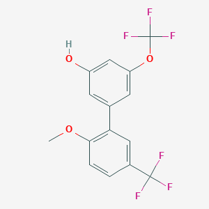 5-(2-Methoxy-5-trifluoromethylphenyl)-3-trifluoromethoxyphenol, 95%