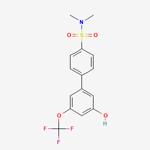 5-(4-N,N-Dimethylsulfamoylphenyl)-3-trifluoromethoxyphenol, 95%