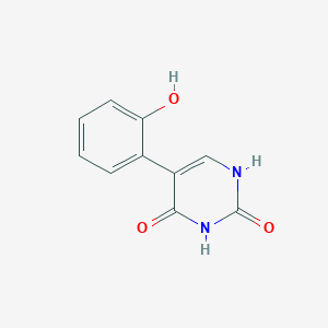 molecular formula C10H8N2O3 B6385139 (2,4)-Dihydroxy-5-(2-hydroxyphenyl)pyrimidine, 95% CAS No. 1261996-23-9