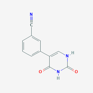 molecular formula C11H7N3O2 B6385173 5-(3-Cyanophenyl)-(2,4)-dihydroxypyrimidine, 95% CAS No. 1261901-85-2